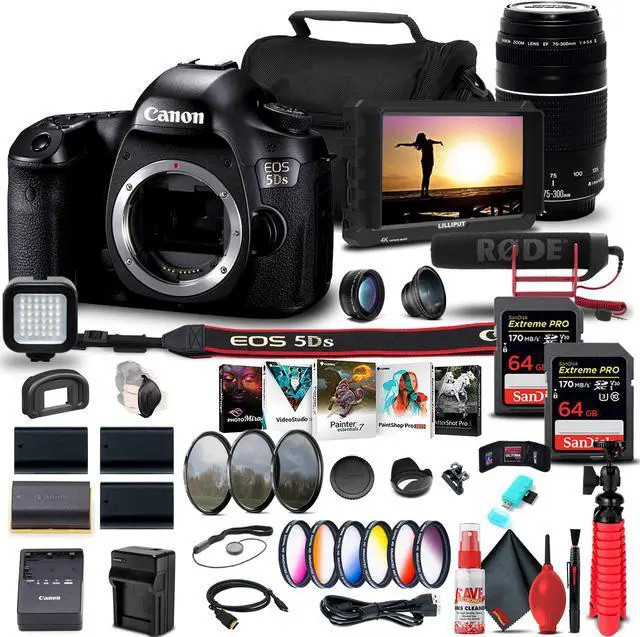 Main image of Canon EOS 5DS DSLR Camera (Body Only) (0581C002) + Canon Lens Ultimate Bundle