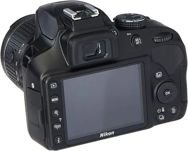 Alt view image 2 of 4 - Nikon D3400 Digital SLR Camera & 18-55mm VR DX AF-P Zoom Lens (Black) - (Renewed)
