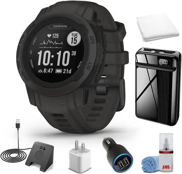 Main image of Garmin Instinct 2S - Standard Edition-Graphite With Super Accessory Kit