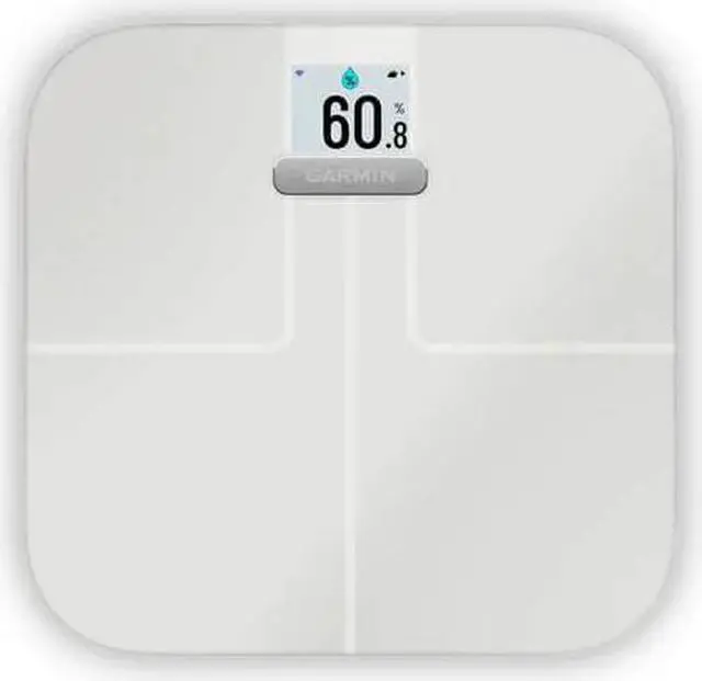 Alt view image 4 of 4 - Garmin Index S2, Smart Scale with Wireless Connectivity, Measure Body Fat, Muscle, Bone Mass, Body Water% and More, White