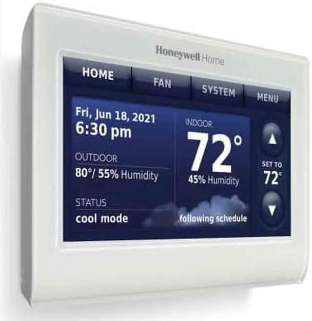 Alt view image 4 of 4 - 5-Pack Honeywell THX9421R5021WW Thermostat with Red LINK Technology -White