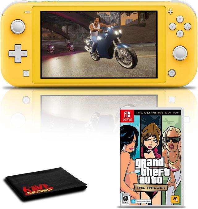 Nintendo Switch Lite (Yellow) with Grand Theft Auto: The Trilogy