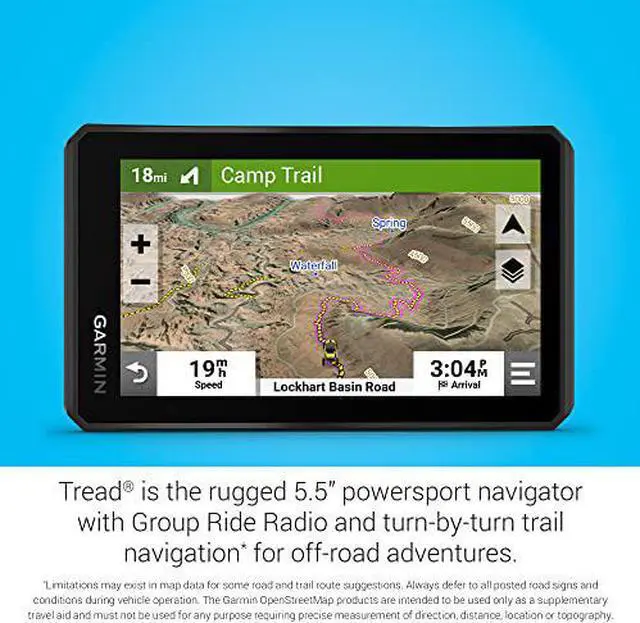 Alt view image 2 of 9 - Garmin Tread Powersport Navigator (5.5" Screen, Group Ride Radio)