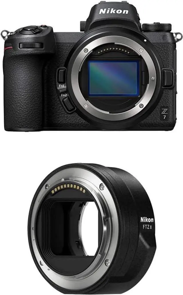 Main image of Nikon Z7 Full-Frame Mirrorless Camera Body, with Nikon Mount Adapter FTZ II