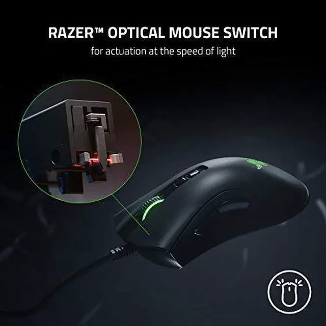 Alt view image 15 of 20 - Razer DeathAdder V2 - 20,000 DPI - 8 Programmable buttons