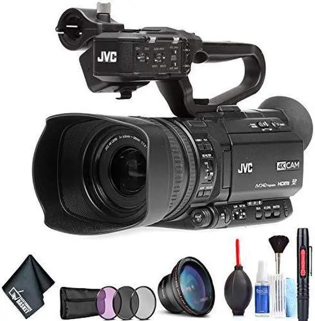 Alt view image 2 of 3 - JVC GY-HM180 Ultra HD 4K Camcorder Basic Bundle
