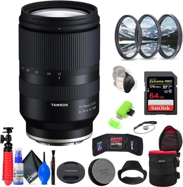 Main image of Tamron 17-70mm f/2.8 Di III-A VC RXD Lens for Sony E + Accessories (INTL Model)