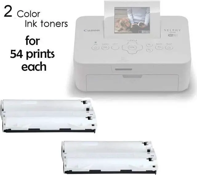 Alt view image 8 of 9 - Canon RP-108 High-Capacity Color Ink/Paper Set includes 108 Ink Paper Sheets + 2 Ink Toners for SELPHY CP1300, CP1200, CP1000, CP910 & CP820 Printers + HeroFiber Ultra Gentle Cleaning Cloth