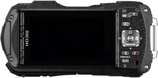 Alt view image 3 of 4 - Ricoh WG-80 Waterproof Camera (Black) with Accessories