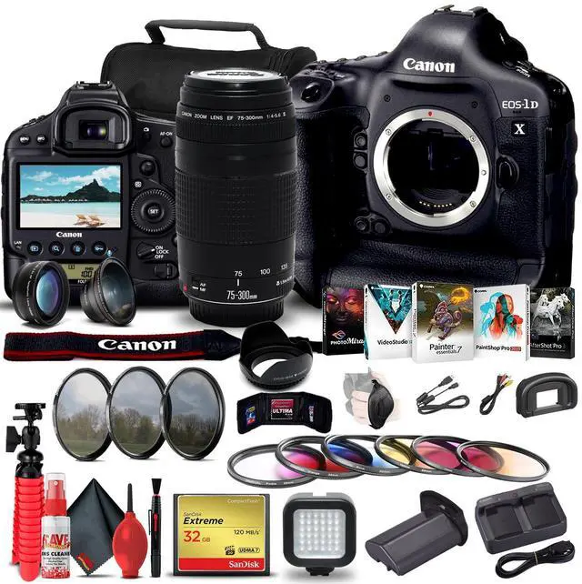 Main image of Canon EOS-1D X DSLR Camera (Body) 5253B002 + Canon Lens  + More Bundle