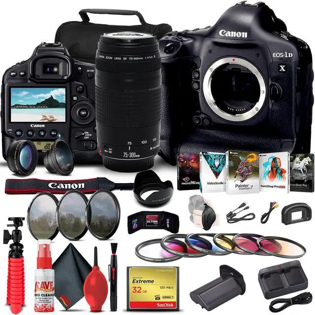 Main image of Canon EOS-1D X DSLR Camera (Body) (5253B002) + Canon Lens Bundle