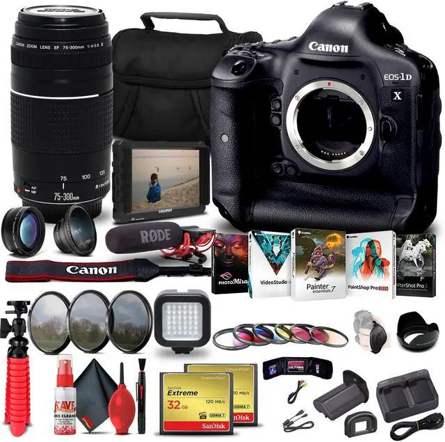 Main image of Canon EOS-1D X DSLR Camera (Body Only) + Canon Lens Storage Bundle