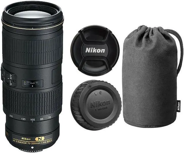 Alt view image 4 of 4 - Nikon AF-S 70-200mm f/4G ED VR Telephoto Lens (2202) Intl Model Bundle