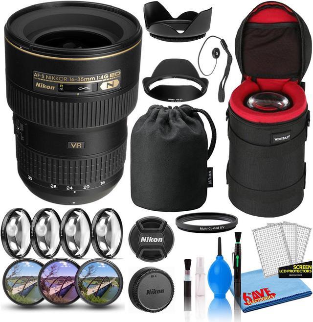 Nikon AF-S 16-35mm f/4G ED VR Zoom Lens (2182) Intl Model Bundle