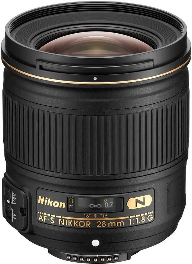 Alt view image 2 of 4 - Nikon AF-S 28mm f/1.8G Wide-Angle Prime Lens (2203) Intl Model Bundle
