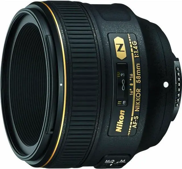 Alt view image 3 of 4 - Nikon AF-S 58mm f/1.4G Compact Prime Lens (2210) Intl Model Bundle