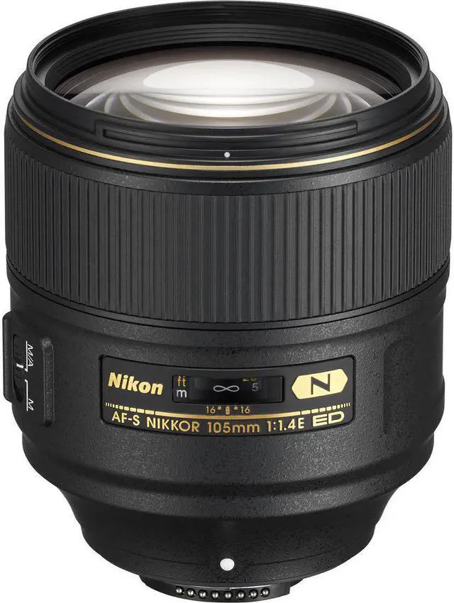 Alt view image 2 of 4 - Nikon AF-S 105mm f/1.4E ED Telephoto Lens (20064) Intl Model Bundle