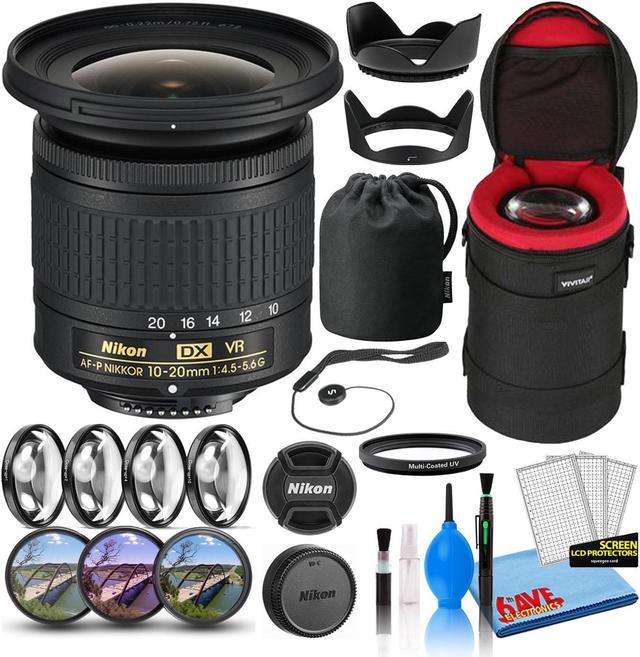 Nikon AF-P DX 10-20mm f/4.5-5.6G VR Lens (20067) Intl Model Bundle