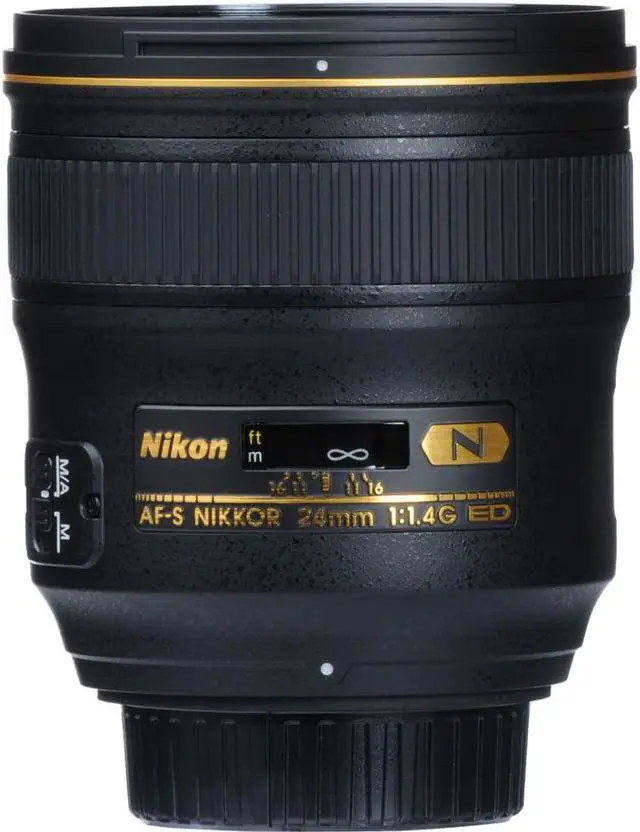 Alt view image 4 of 4 - Nikon AF-S 24mm f/1.4G ED Prime Lens (2184) Intl Model Bundle