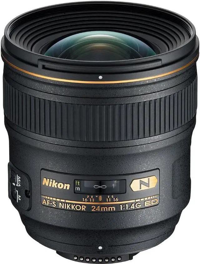 Alt view image 2 of 4 - Nikon AF-S 24mm f/1.4G ED Prime Lens (2184) Intl Model Bundle