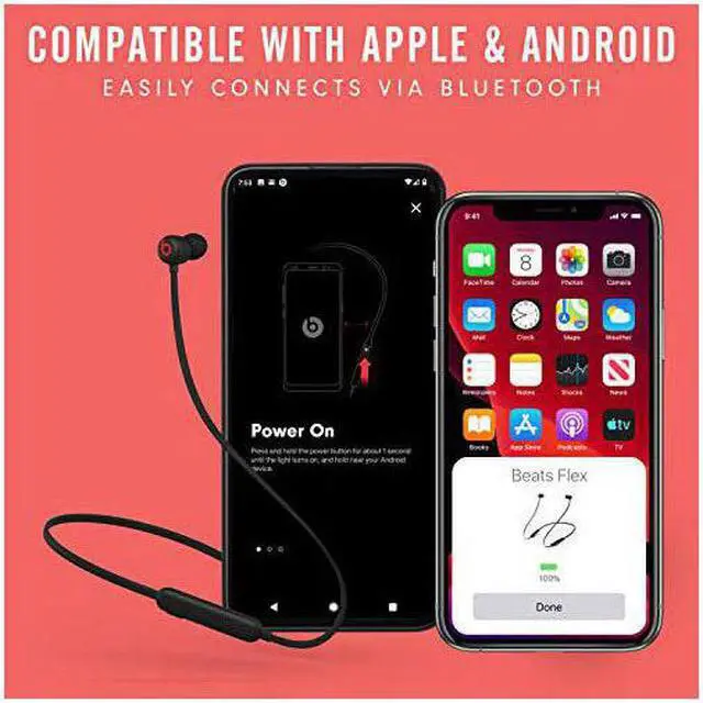 Alt view image 17 of 20 - Beats by Dr. Dre Beats Flex All-Day Wireless In-Ear Earphones MYMC2LL/A - Beats Black