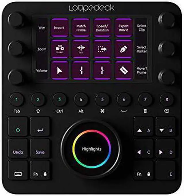 Alt view image 2 of 7 - Loupedeck CT - Custom Editing Console for Photo, Video, Music and Design - Compatible with Lightroom Classic, Photoshop, Premiere Pro, Final Cut Pro, After Effects, Capture One, Ableton Live, & more