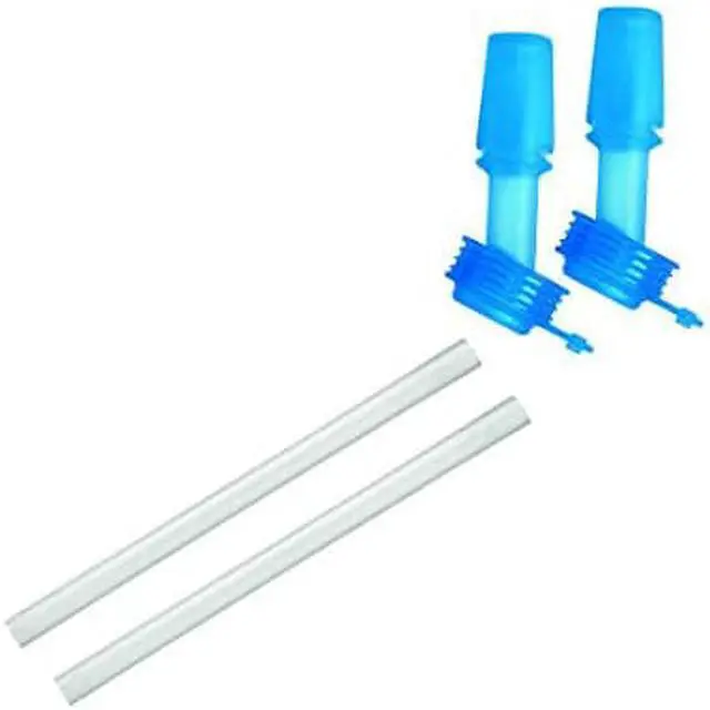 Alt view image 2 of 6 - Camelbak Eddy Kids Bottle replacement Bite Valve and Straws - Ice Blue