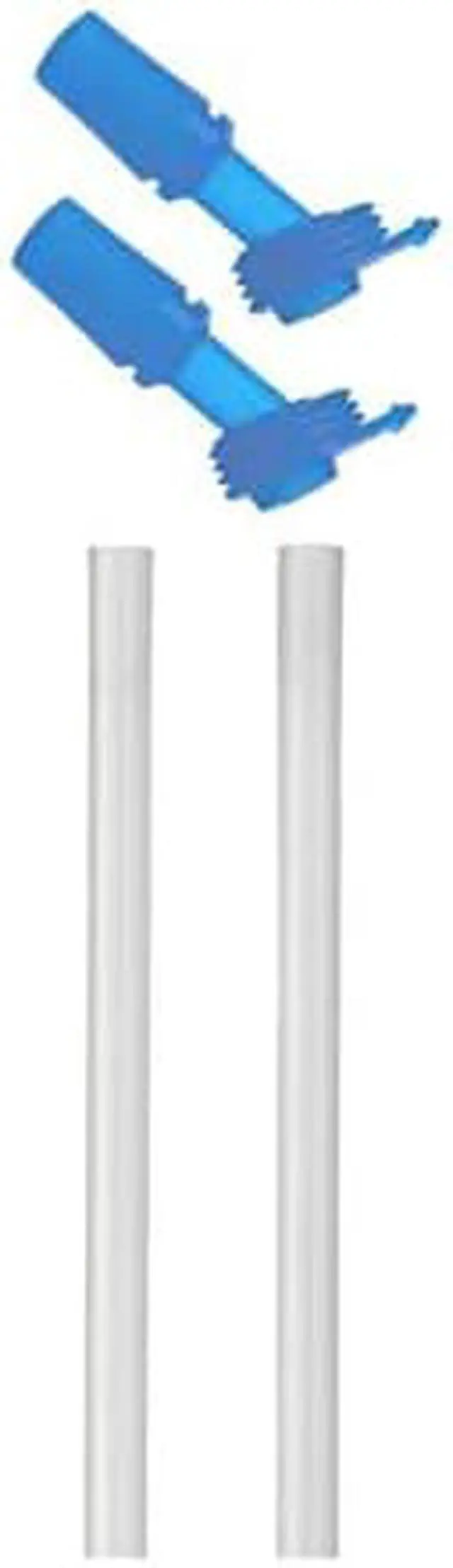 Alt view image 3 of 6 - Camelbak Eddy Kids Bottle replacement Bite Valve and Straws - Ice Blue