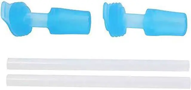 Alt view image 4 of 6 - Camelbak Eddy Kids Bottle replacement Bite Valve and Straws - Ice Blue