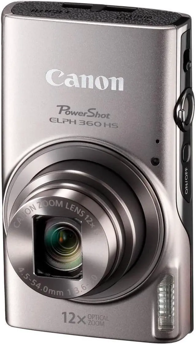 Alt view image 4 of 4 - Canon PowerShot ELPH 360 HS Digital Camera + 64GB Card + Battery + Case + More