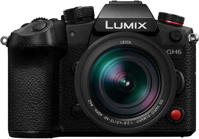 Alt view image 2 of 4 - Panasonic Lumix GH6 Mirrorless Camera W/ 12-60mm f/2.8-4 Lens + 4K Monitor + More