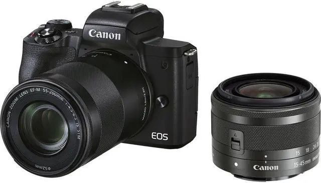 Alt view image 2 of 4 - Canon EOS M50 Mark II Mirrorless Camera W/ 15-45mm Lens + 64GB Card Graphic Bundle