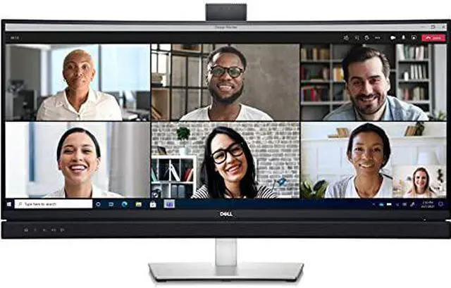 Alt view image 18 of 20 - Dell C3422WE 34" 21:9 WQHD 3440 x 1440 (2K) 60 Hz HDMI, DisplayPort, USB, Audio Built-in Speakers Video Conferencing IPS Monitor