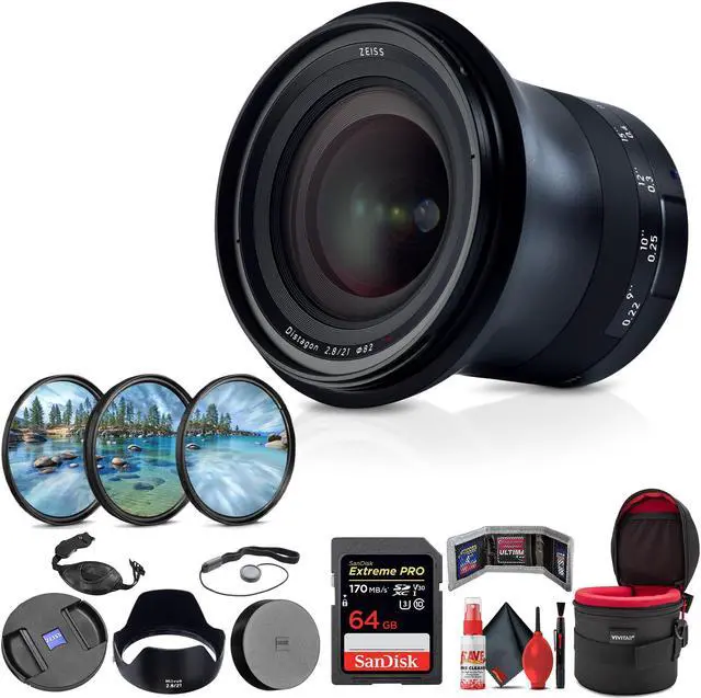 Main image of Zeiss Milvus 21mm f/2.8 ZE Lens for Canon EF (2096-549) + Deluxe Kit