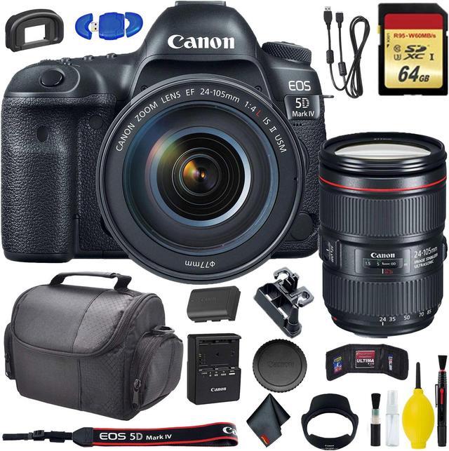 Alt view image 5 of 6 - Canon EOS 5D Mark IV DSLR Camera with 24-105mm f/4L II Lens (Intl Model) Standard Bundle