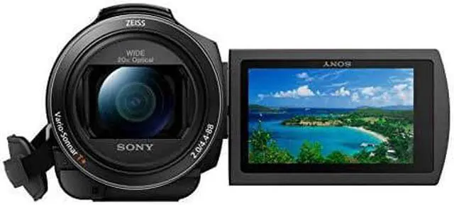 Alt view image 2 of 17 - Sony FDR-AX43A UHD 4K Handycam Camcorder