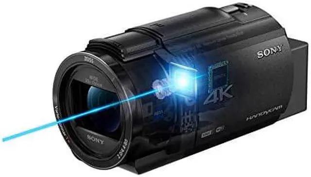 Alt view image 4 of 17 - Sony FDR-AX43A UHD 4K Handycam Camcorder