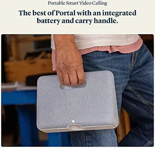 Alt view image 4 of 6 - Meta Portal Go - Portable Smart Video Calling 10 Touch Screen with Battery