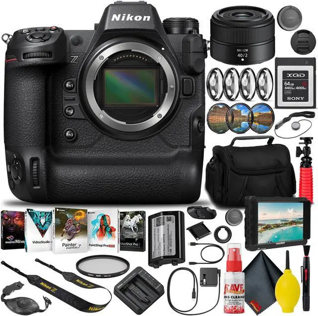 Main image of Nikon Z9 Mirrorless Camera (1669) with 40mm Lens + 64GB XQD Card (INTL)