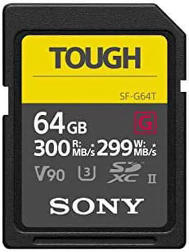 Alt view image 2 of 4 - Sony Tough High Performance 64GB SDXC UHS-II Class 10 U3 Flash Memory Card