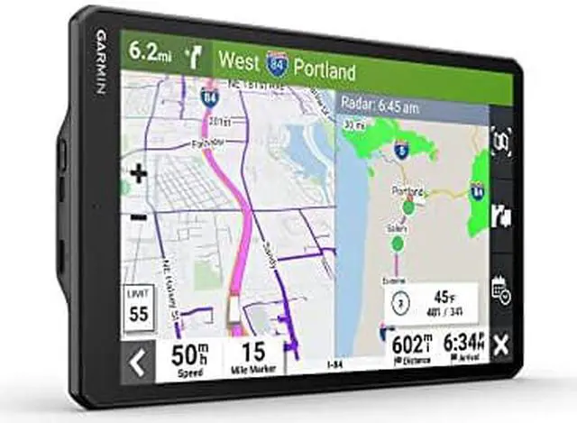 Alt view image 2 of 4 - Garmin dzl OTR1010, Extra-Large, Easy-to-Read 10 GPS Truck Navigator, Custom Truck Routing, High-Resolution Birdseye Satellite Imagery, Directory of Truck & Trailer Services