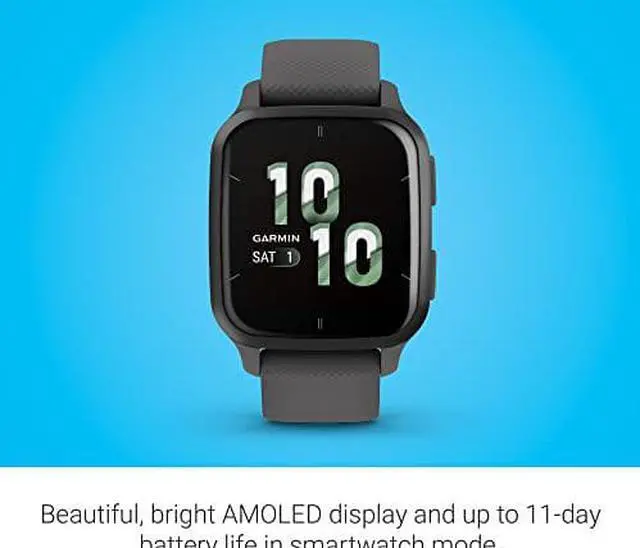 Alt view image 3 of 20 - Garmin Venu® Sq 2 GPS Smartwatch, Slate and Shadow Gray, 40 mm