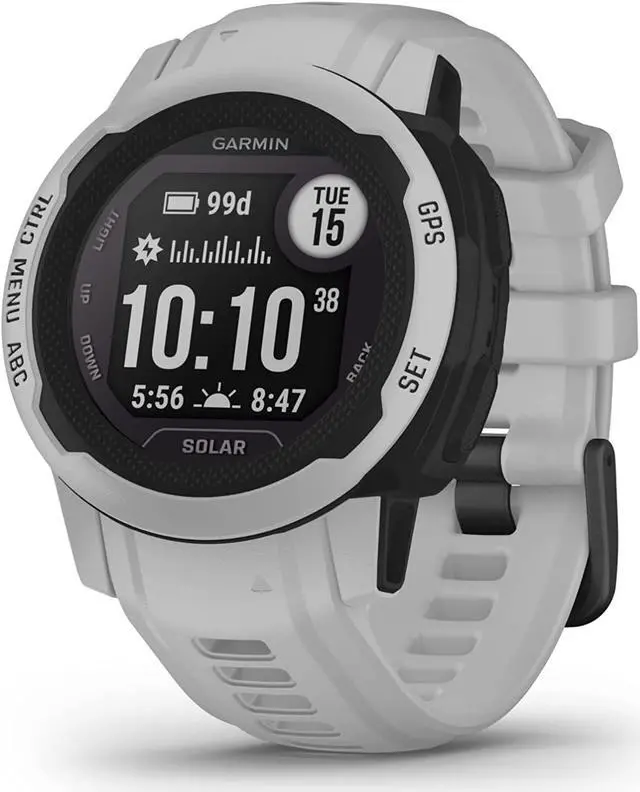 Alt view image 5 of 11 - Garmin Instinct 2 Solar Standard Edition 45mm Rugged GPS Smartwatch, Mist Gray