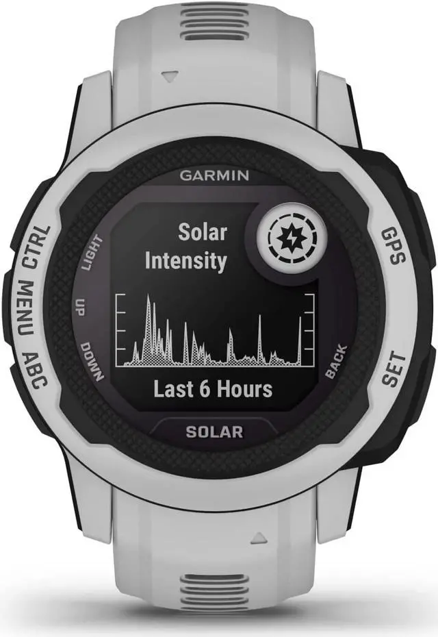 Alt view image 6 of 11 - Garmin Instinct 2 Solar Standard Edition 45mm Rugged GPS Smartwatch, Mist Gray