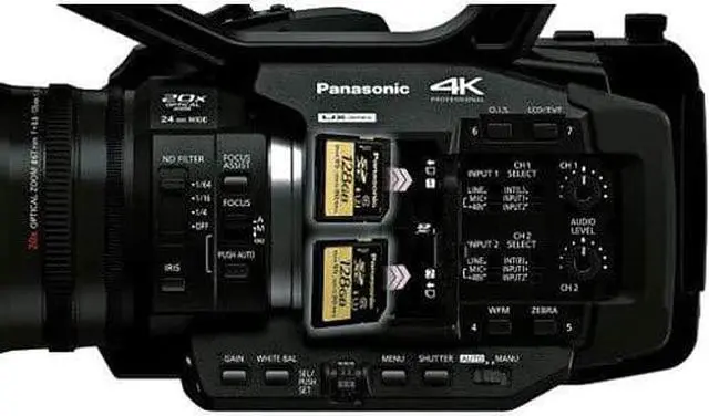 Alt view image 4 of 4 - Panasonic AG-UX180 4K Premium Professional Camcorder + Extended Warranty