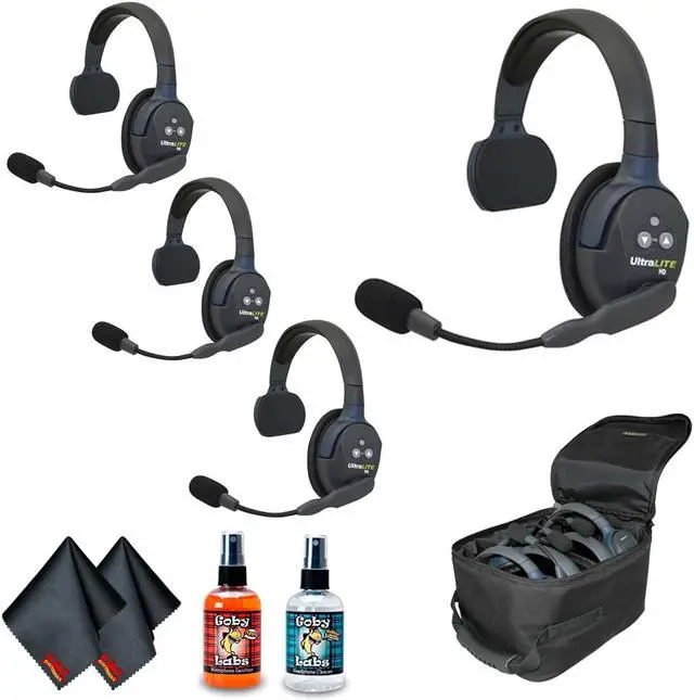 Main image of Eartec UL4S UltraLITE 4-Person Headset System (USA) Bundle 1