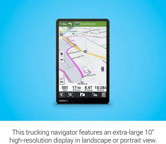 Alt view image 4 of 4 - Garmin Dezl OTR1010 with Standard Accessories