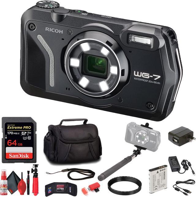 Ricoh 3100 WG-7 Black Authentic Outdoor Camera with Accessories
