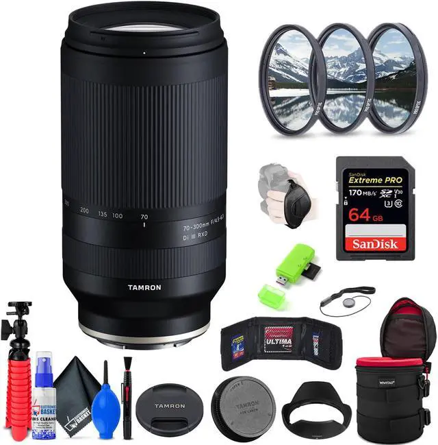 Main image of Tamron 70-300mm f/4.5-6.3 Di III RXD Lens for Sony E + Accessories (INTL Model)