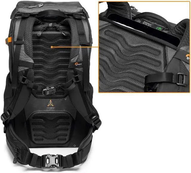 Alt view image 4 of 11 - Lowepro PhotoSport BP 24L AW III, Hiking Camera Backpack , with Side Access, with Removable Camera Insert, with Accessory Strap System, Grey, for Mirrorless compatible with Sony 7